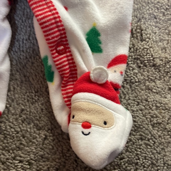 Carter’s Baby Sleeper Playsuit 2 Outfits Newborn Infant First Christmas & Dog - Picture 5 of 13